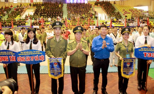 Khai mạc Hội thi bắn súng, võ thuật thanh niên Công an nhân dân khu vực phía Bắc